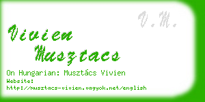 vivien musztacs business card