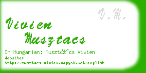 vivien musztacs business card